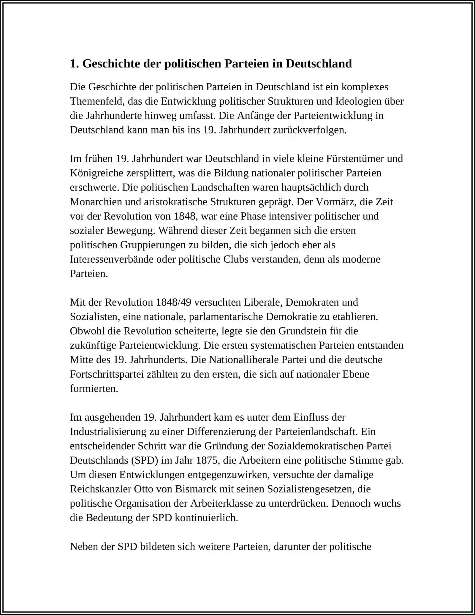 Geschichte der politischen Parteien in Deutschland 4