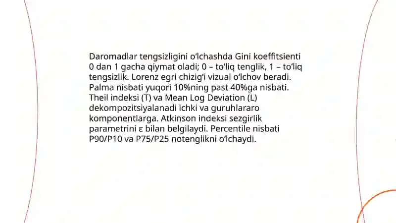 Daromadlar tengsizligi va kambag`allikni qisqartirish 4