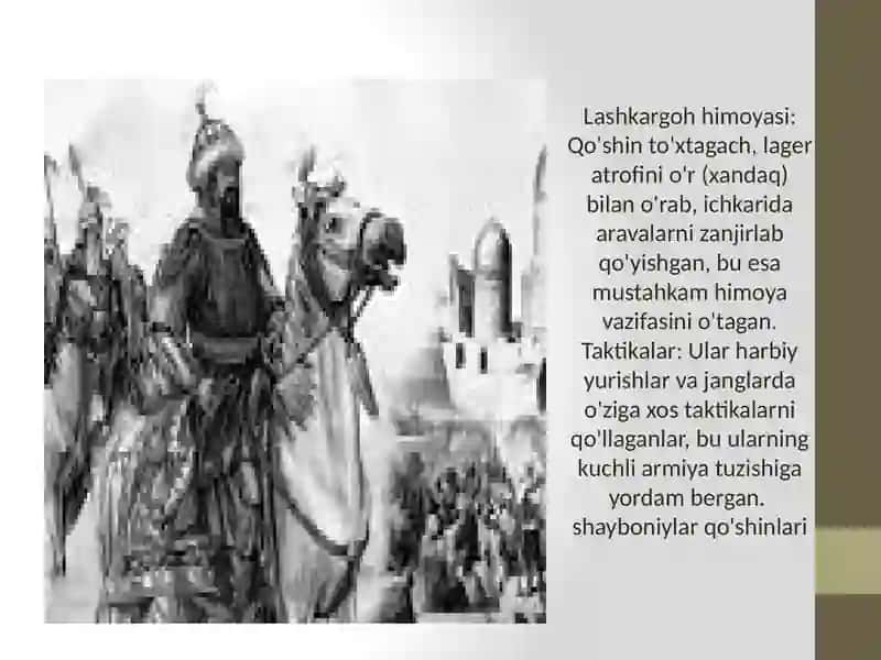 Shayboniylar harbiy yurishlar 4