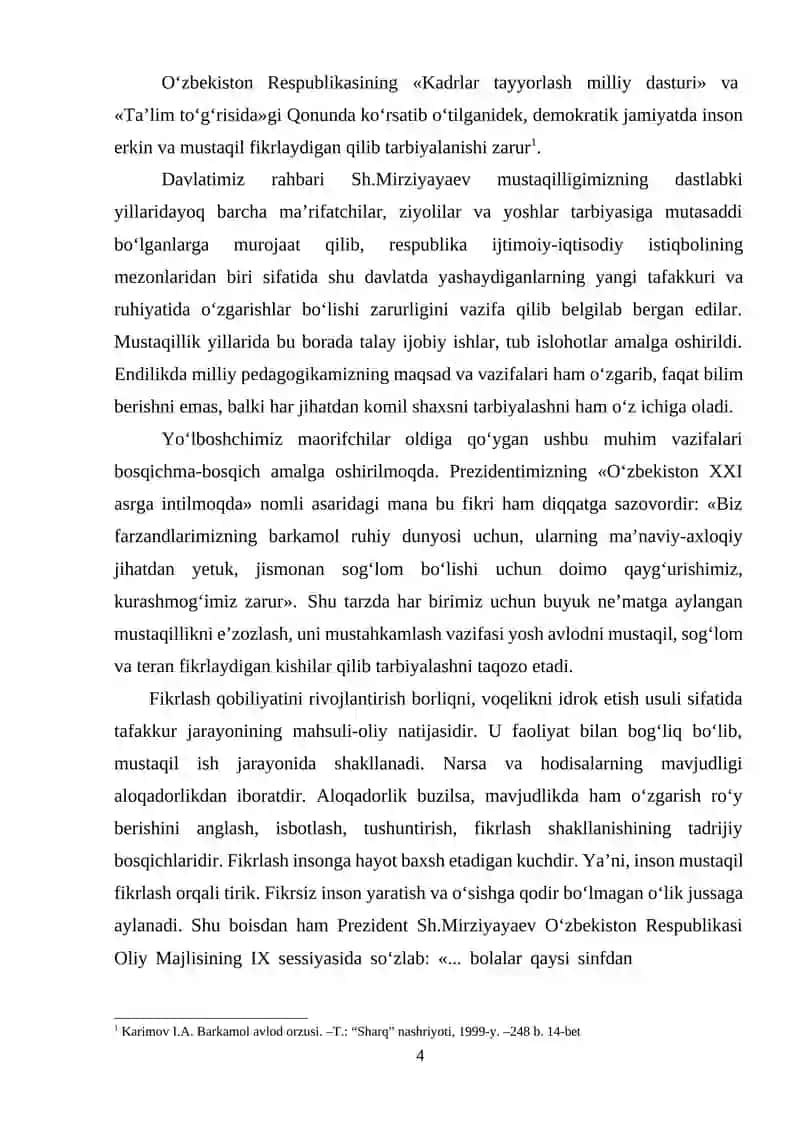 Boshlangich sinf o‘quvchilarini o'qitishga individual va differensional 4