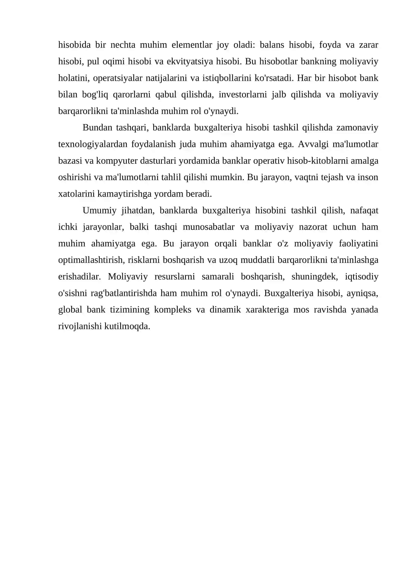 BANKLARDA BUXGALTERIYA HISOBINI TASHKIL QILISH ASOSLAR 4