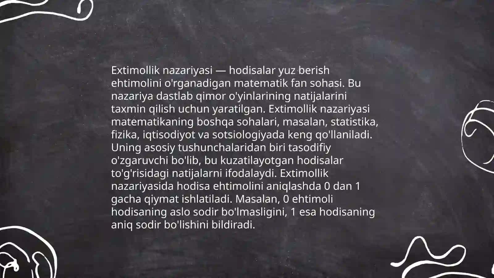 Binominal taqsimotda extimolning nisbiy chastota orqali bogʻlanishi 4