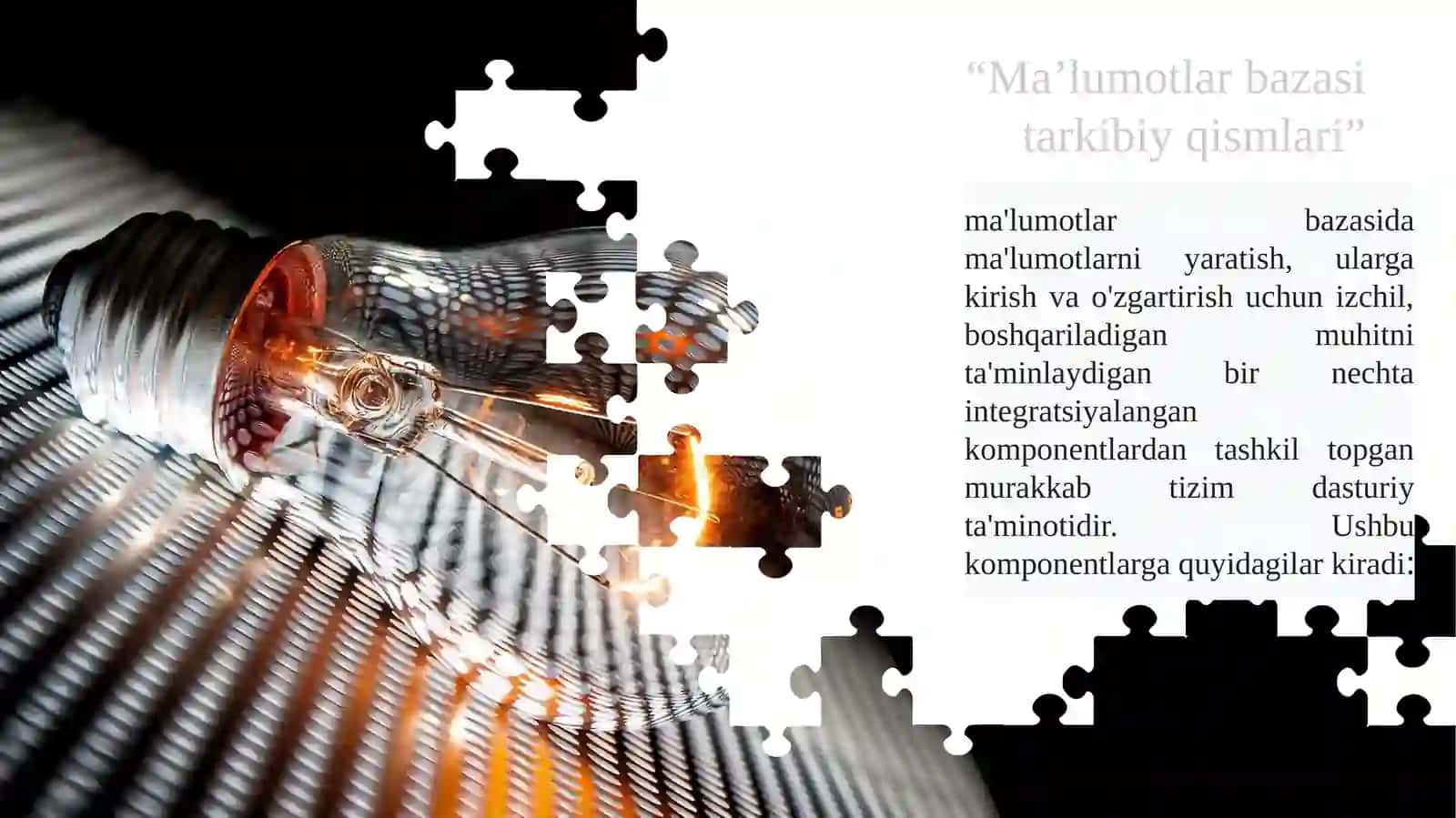 Ma’lumotlarbazasini boshqarish tizimlari 4