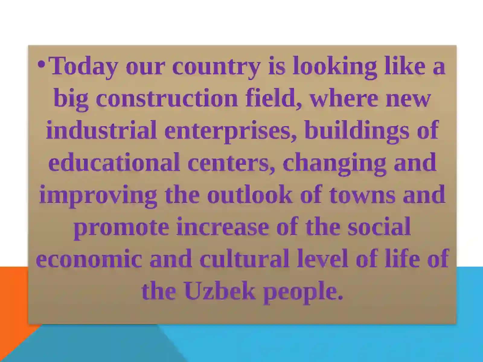 Teaching English adjectives at Uzbek school 4