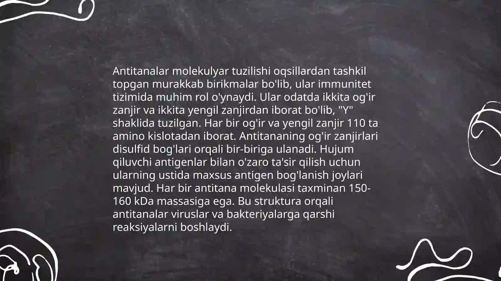 Antitana tuzilishi va ularning xususiyatlari 4