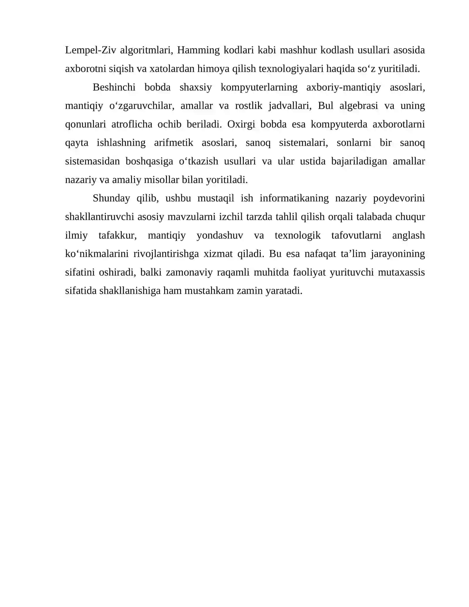 INFORMATIKA NAZARIY ASOSLARI 4