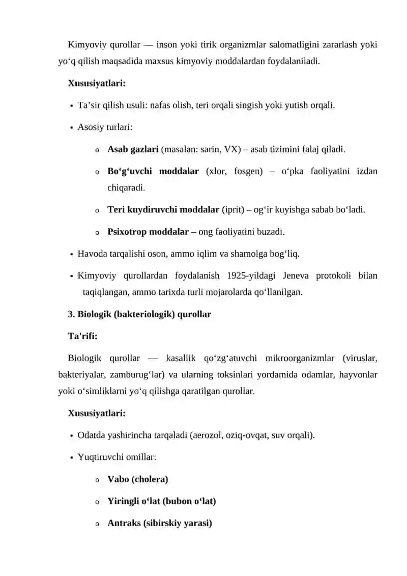 Ommaviy qirg'in qurollaridan foydalanish oqibatlari 4
