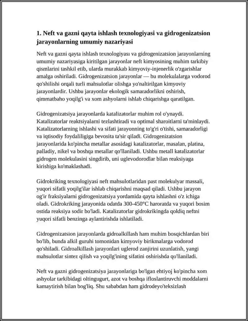 NEFT VA GAZNING QAYTA ISHLASH TEXNOLOGIYASI 4