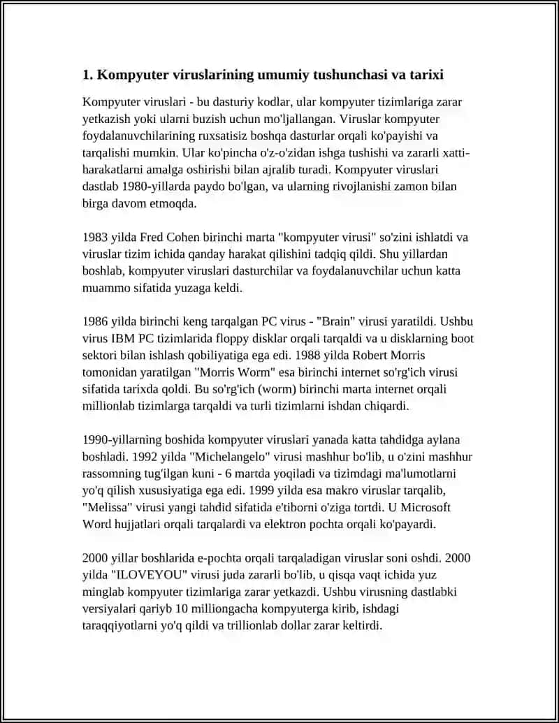 KOMPYUTER VERUSLAR TURLARI VA UNDAN HIMOYALANISH 4