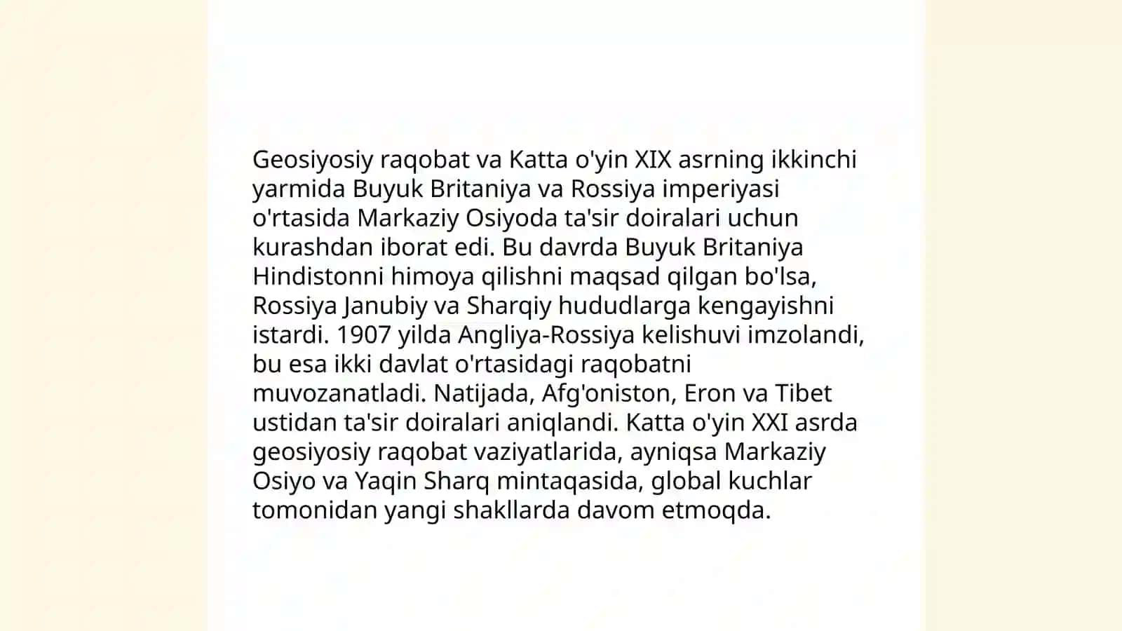 Yangi Katta o`yin kontseptsiyasi va uning geosiyosiy jarayonlari 4