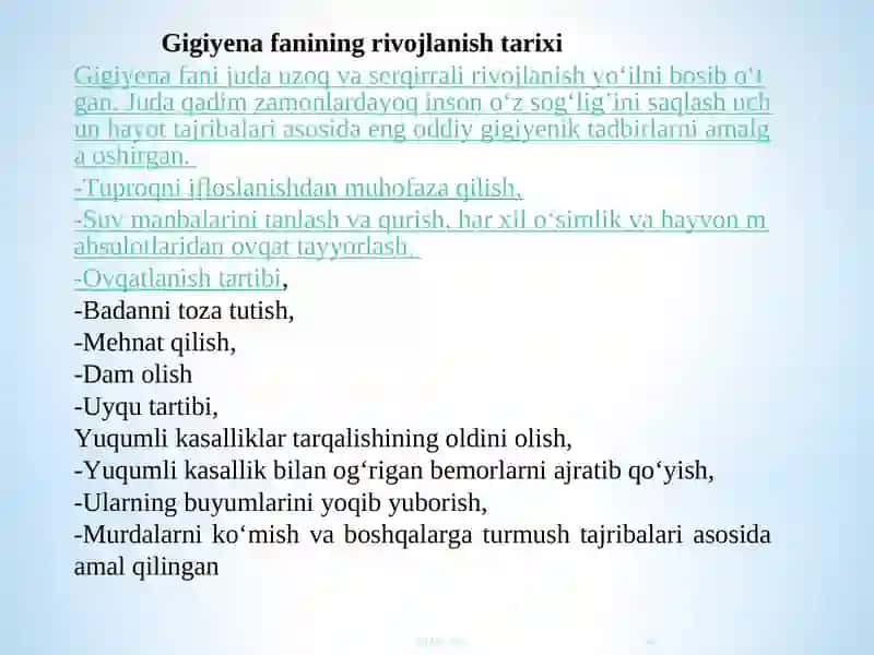 Jismoniy tarbiya mashg’ulotlarida sanitar-gigenik sharoitlar 4