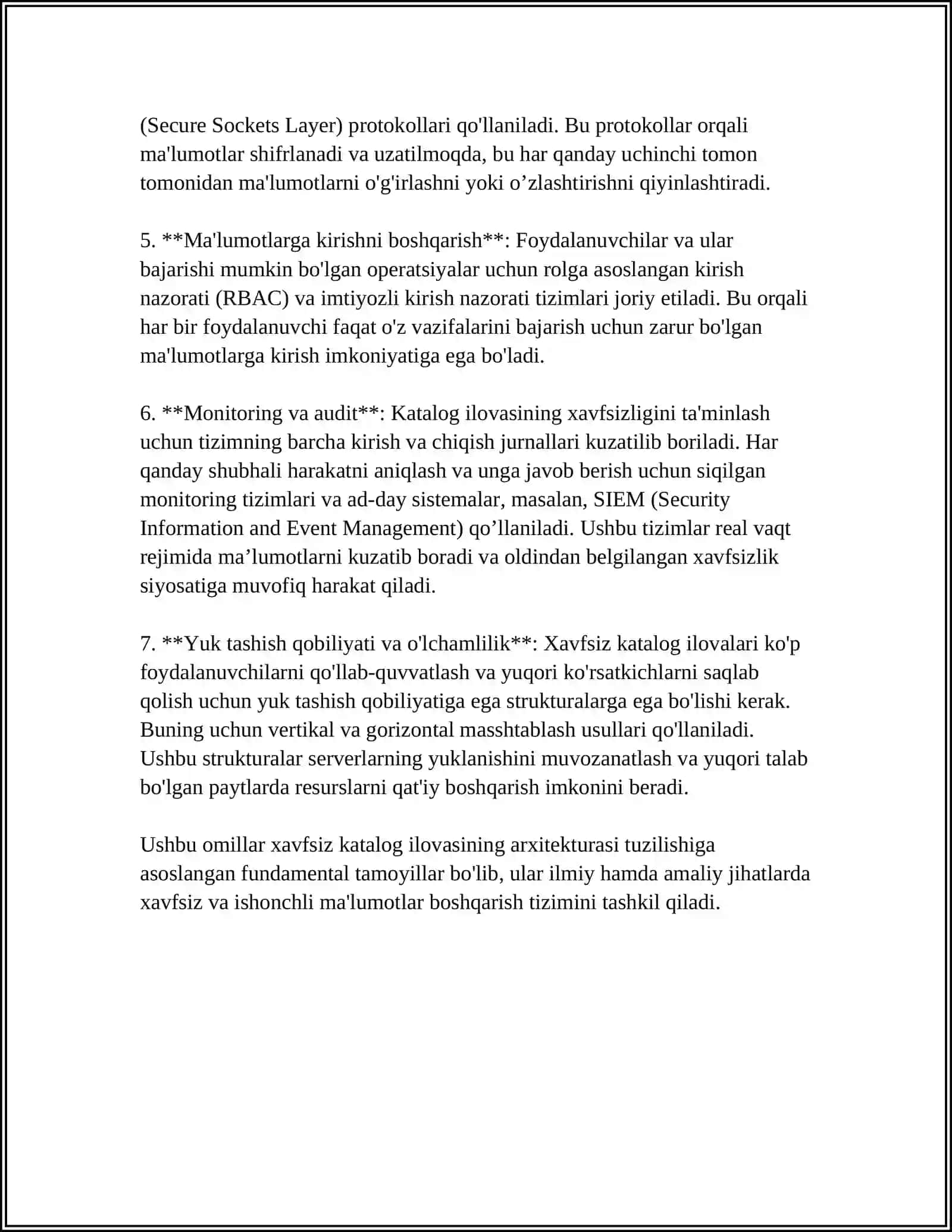 XAVFSIZ KATALOG ILOVASINI YARATISH 4