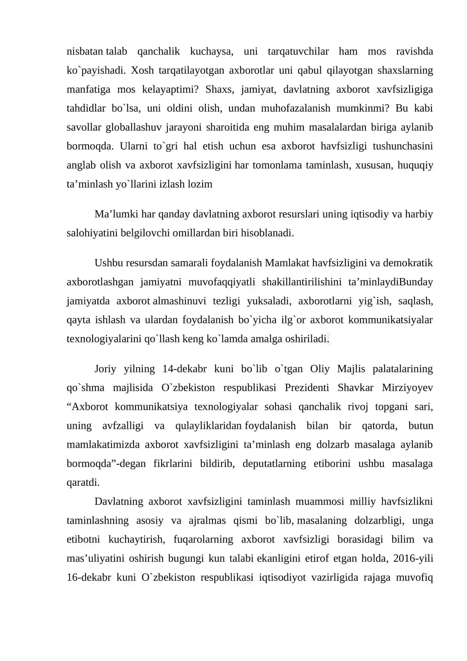 Axborotni saqlash, ishlov berish va himoyalashning zamonaviy texnologiyalari 4