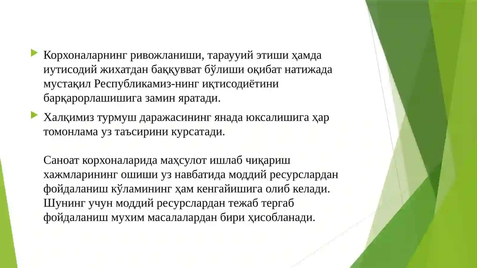 Moddiy resurslar bilan ta’minlanishi va ulardan foydalanish tahlili 4