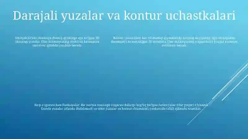 Ko'P O'Zgaruvchili Funksiya Tushunchasi 4