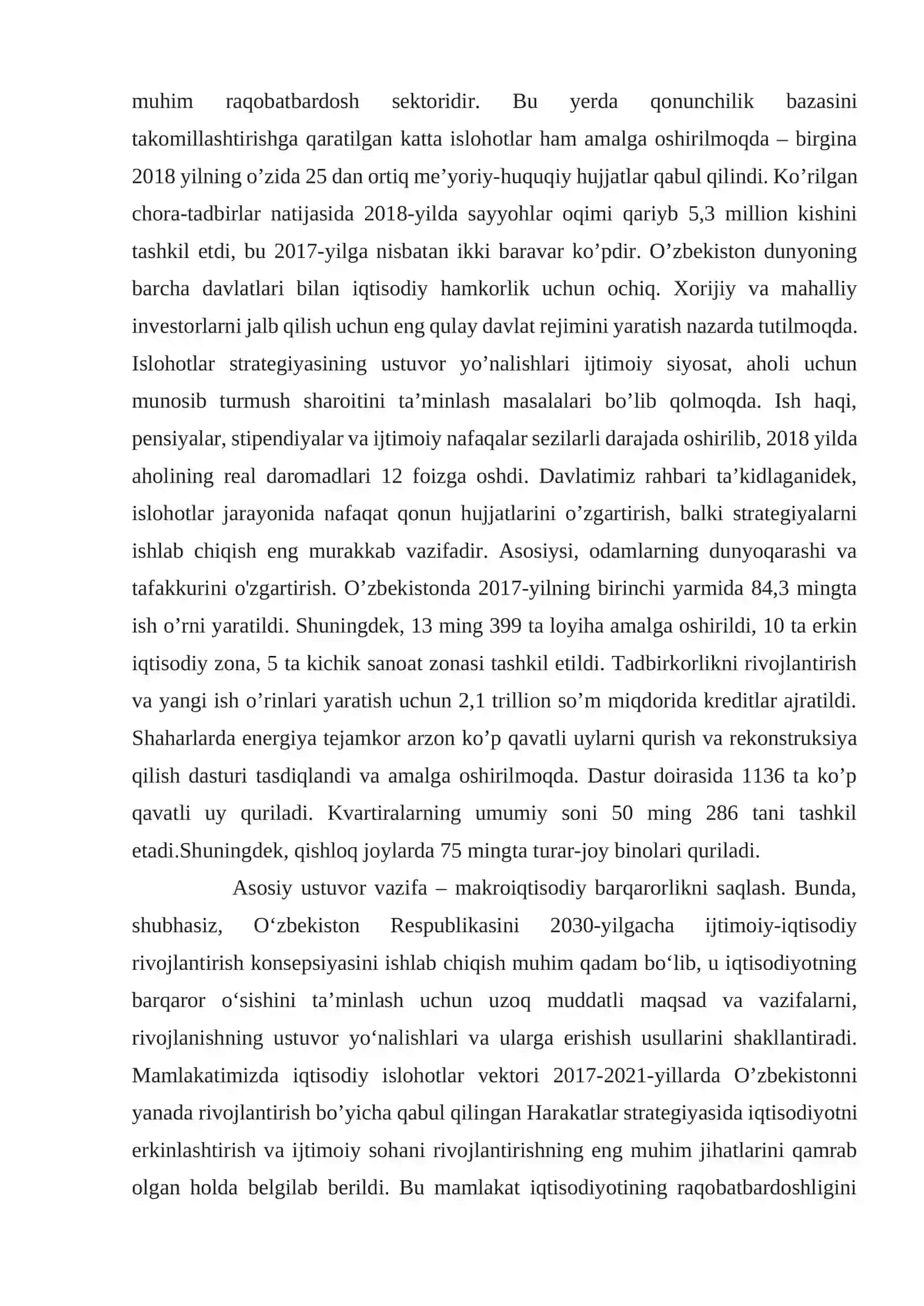 O’zbekistonda ijtimoiy sohada amalga oshirilayotgan o’zgarishlar mazmun va mohiyati 4