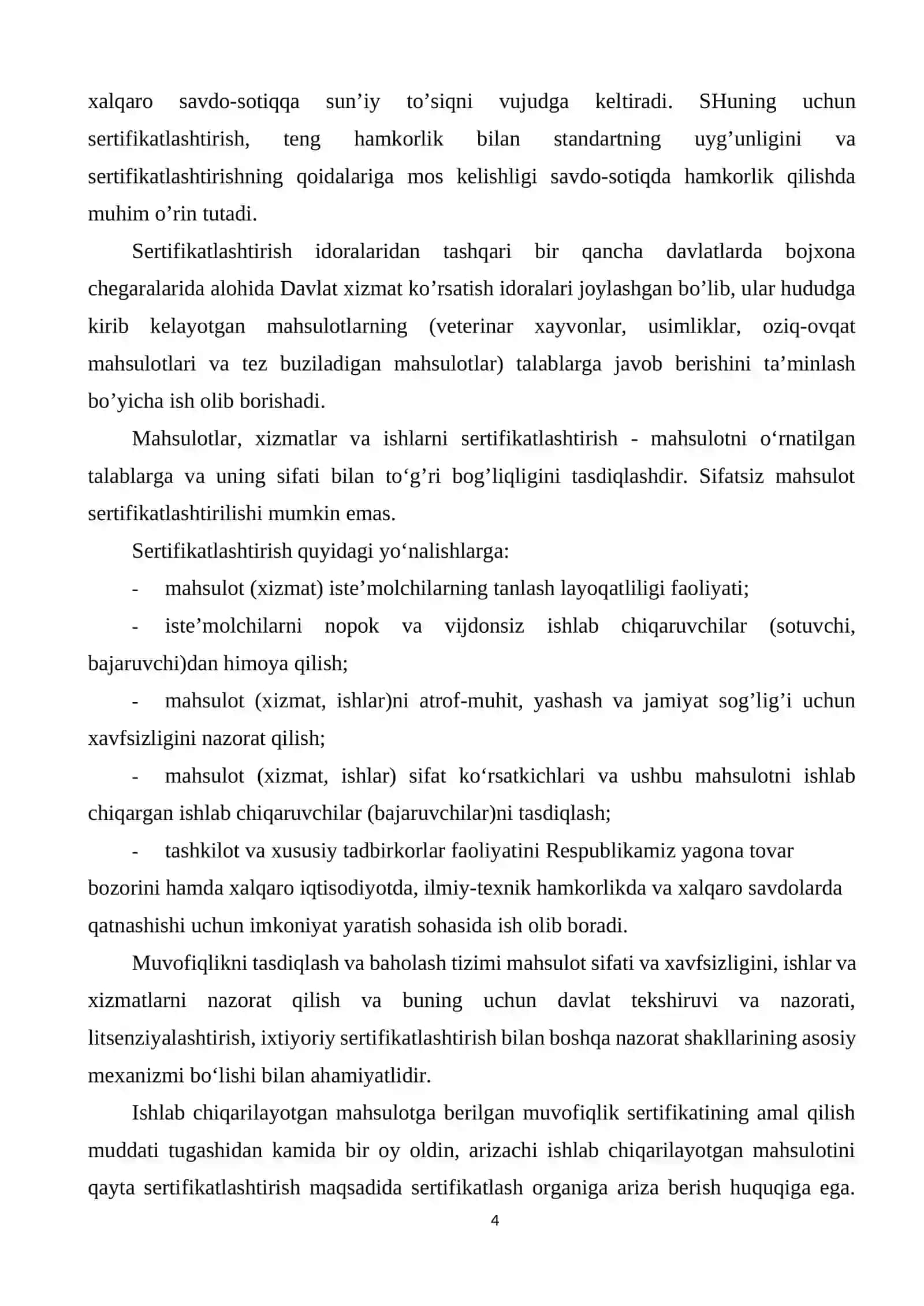 Ko’tarish moslama (domkrat) mahsulotlarini sertifikatlashtirish tartibini ishlab chiqish 4