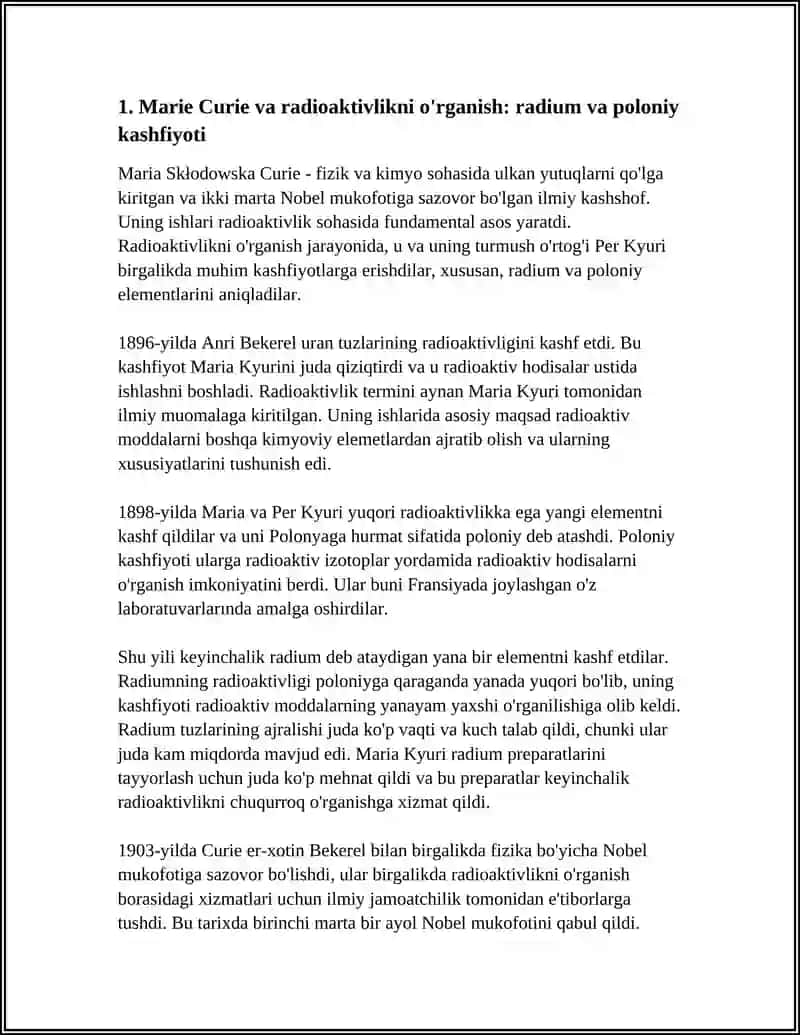 KIMYODAN NOBEL MUKOFOTI SOVRUNDORLARI VA ULARNING FAN OLAMIDAGI YUTUQLARI 4