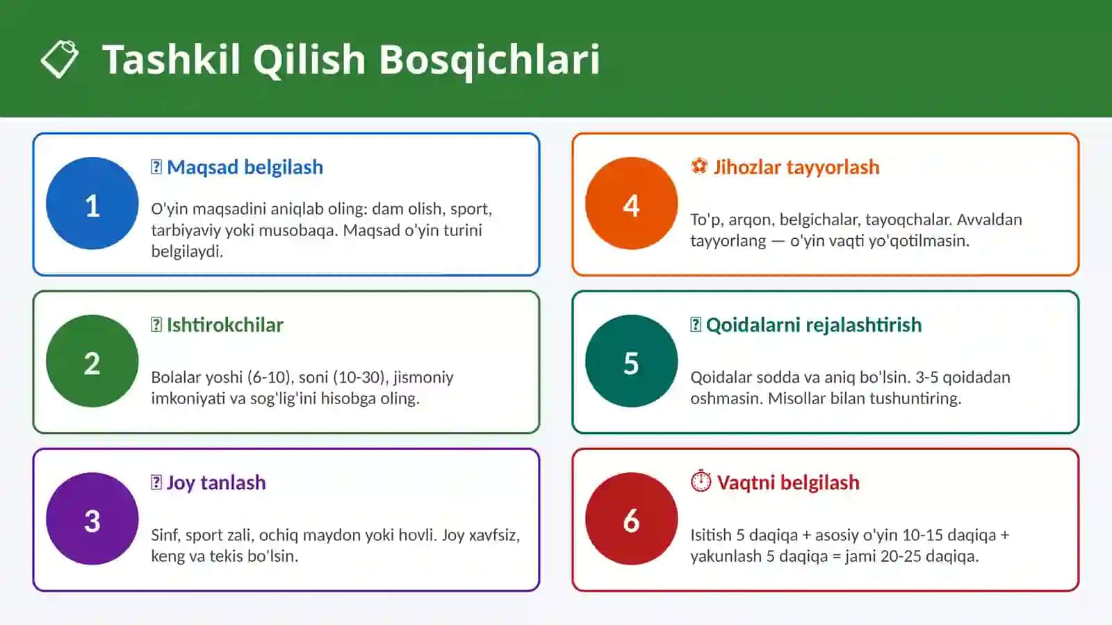 Harakatli ôyinlar tashkil etish va òtkazish 4