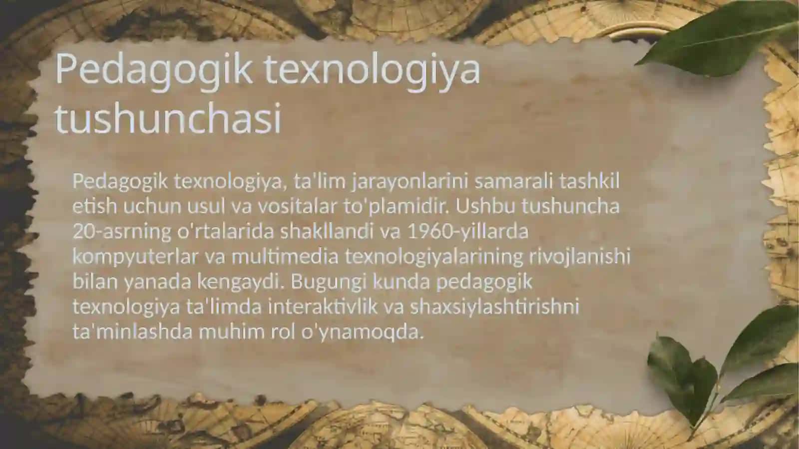 Pedagogik texnologiyalarning rivojlanishi tarixi 4