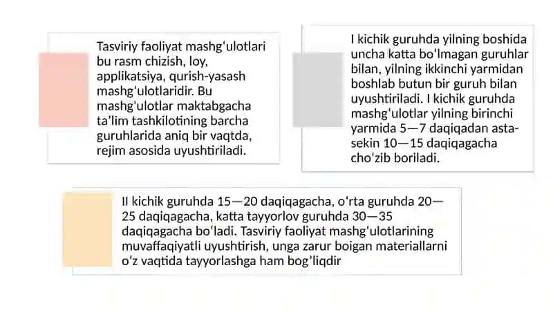 Tasviriy faoliyat mashg'ulotlari 4