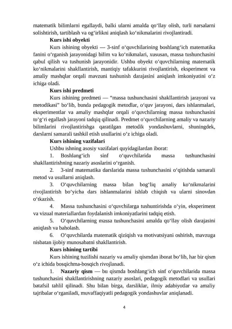 O‘quvchilarning massaga oid tasavvurlarini shakillantirish 4