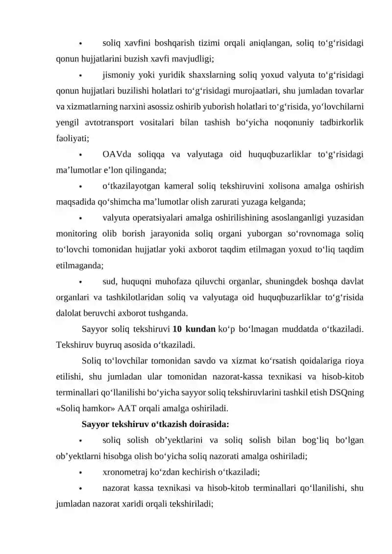 SAYYOR SOLIQ TEKSHIRUVINI TASHKIL ETISH 4