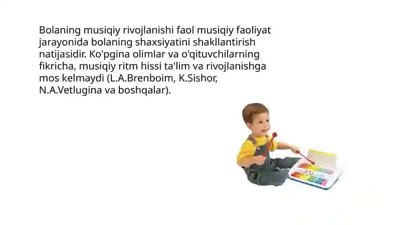 Bolalar hayoti damusiqaning o'rni va ro'li 4