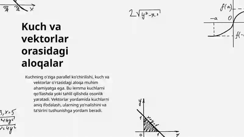 Kuchning o'ziga parallel ko'chirishga oid lemma 4