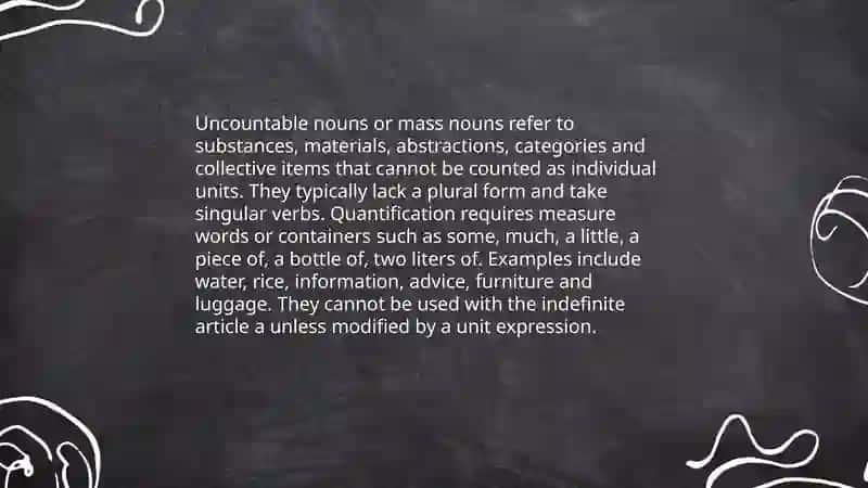 countable and uncountable nouns 4