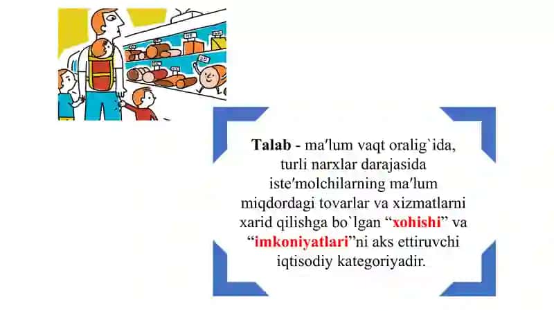 TALAB VA TAKLIF TAHLILI ASOSLARI 4
