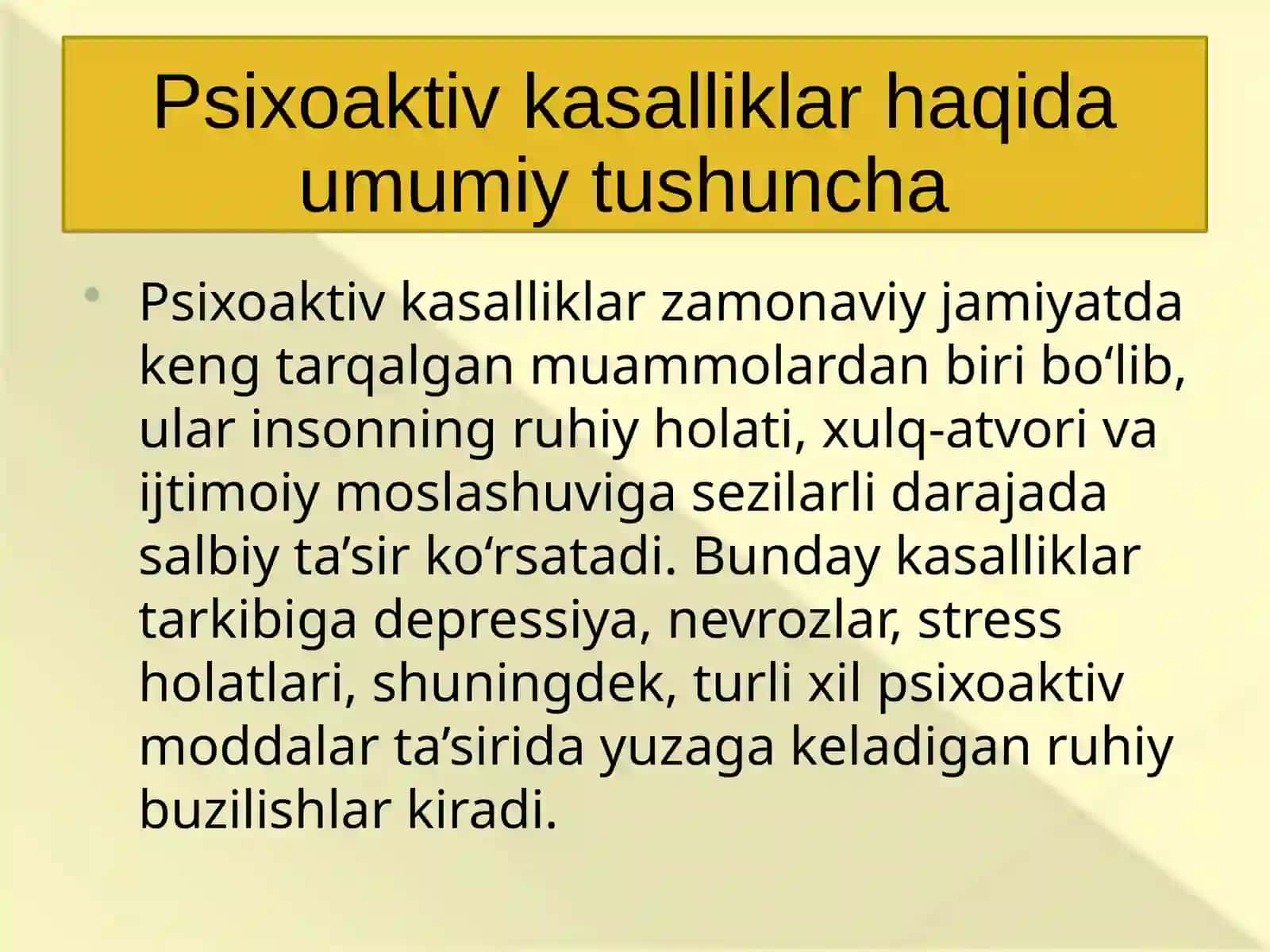 Psixoaktiv kasalliklarda arrterapiyaning o’rni 4