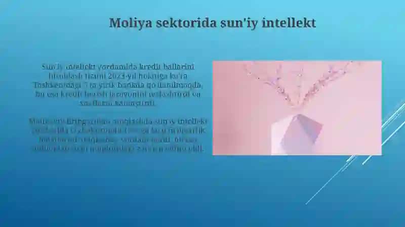 Iqtisodiyot sohalarida sun'iy intellektdan foydalanish xususiyatlari 4