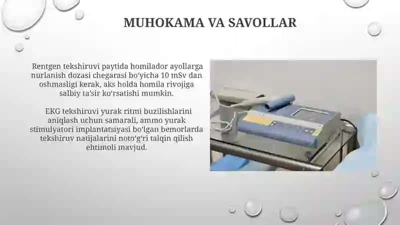 Tibbiy asbob uskunalar bilan tekshirish kòrsatma va mone'liklar 4