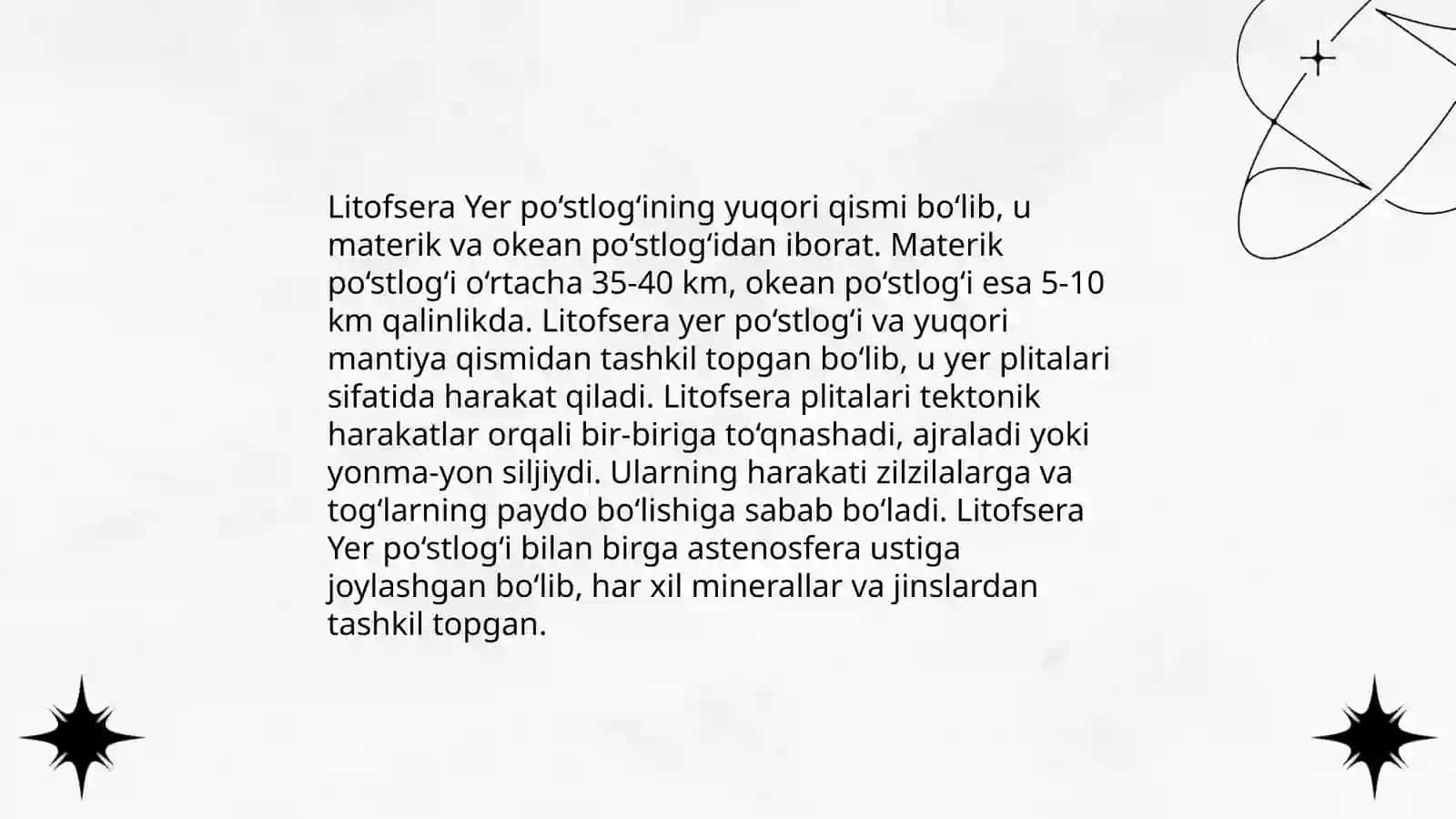 Yerning geografik qobig’i Litosfera 4