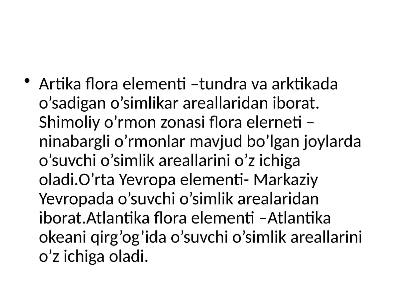 Dorivor o’simliklarni floristik o’rganish va rivojlanish tarixi va tavsifi 4