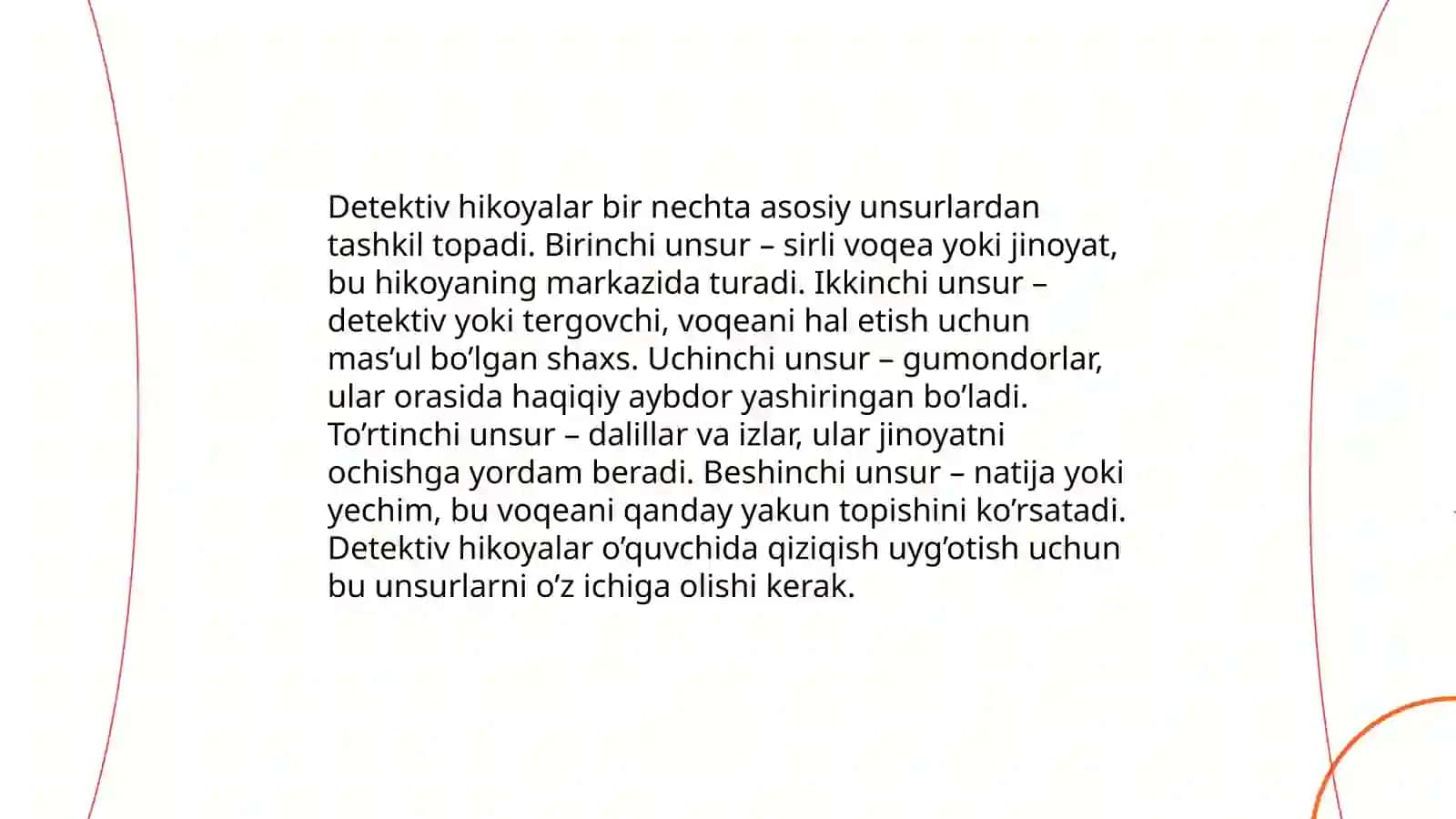 Detektiv xulosa chiqarish va uning turlari 4