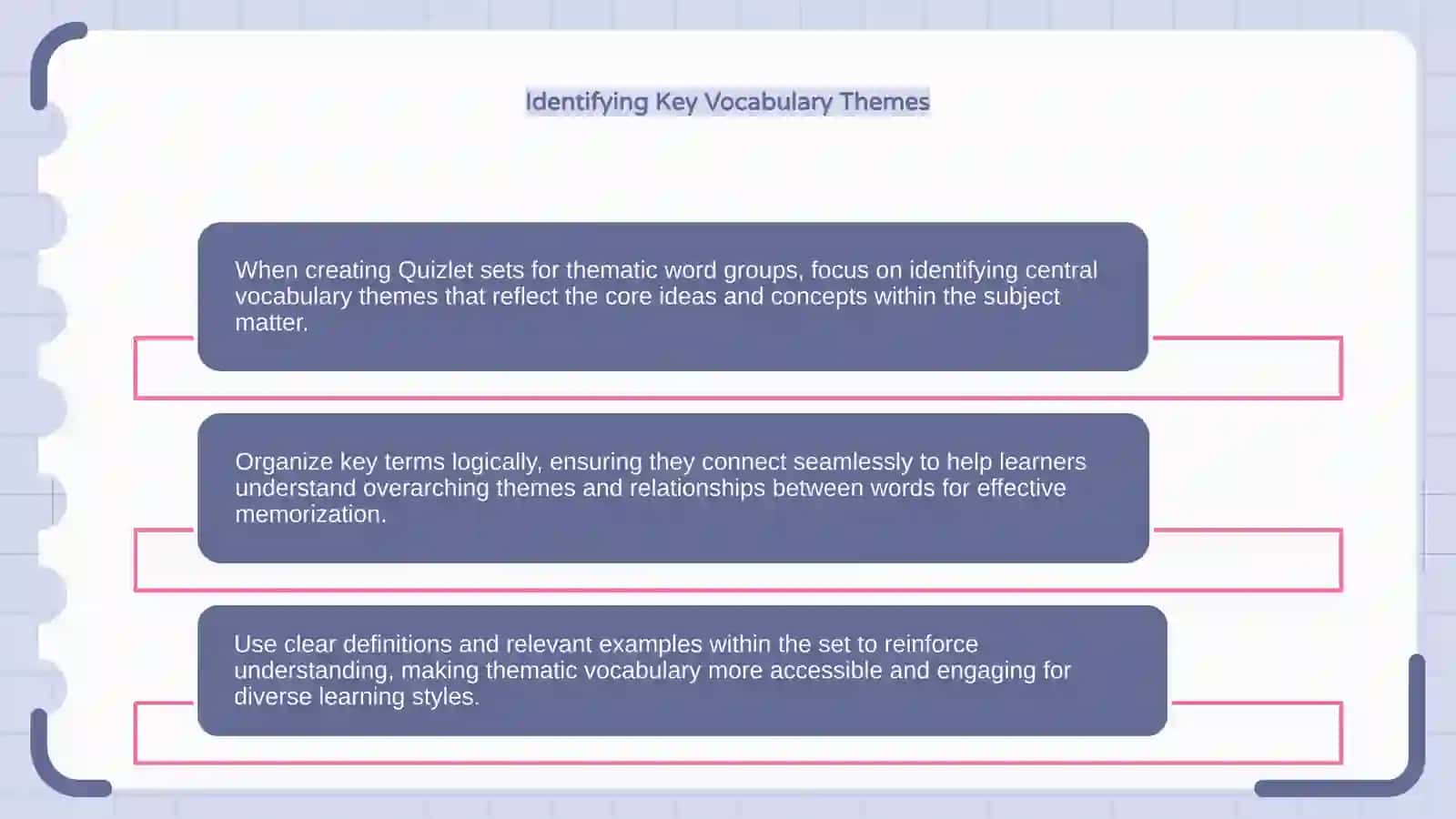 Designing quizlet sets for thematic Word groups 4