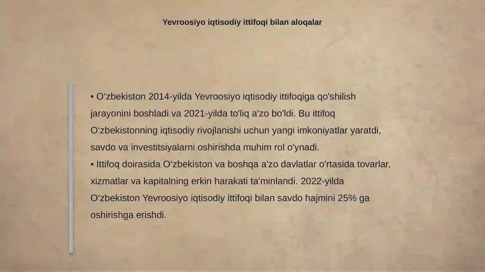 O‘zbekistonning xalqaro tashkilotlar bilan hamkorlik aloqalari 4