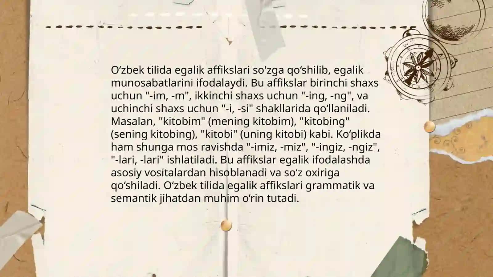 O‘zbek tilshunosligida egalik kategoriyasining o‘rganilishi 4