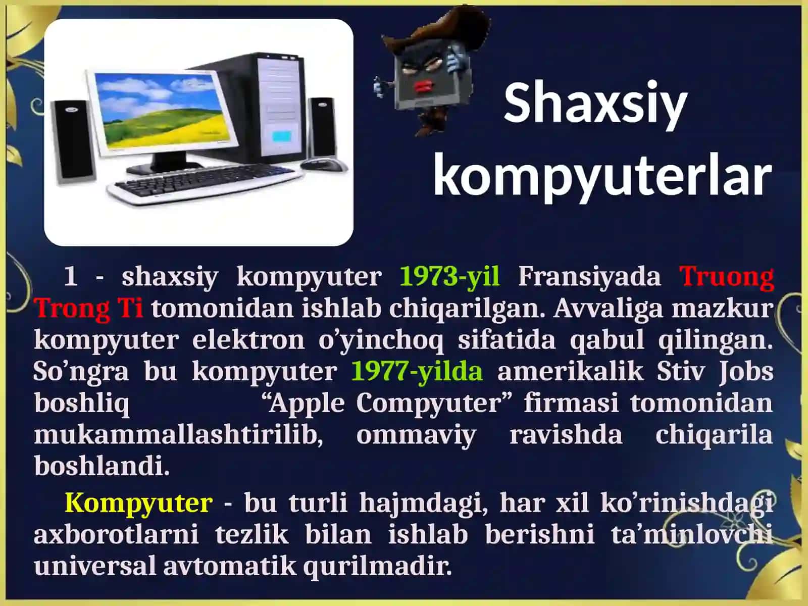 Kompyuter Qurilmalari 4