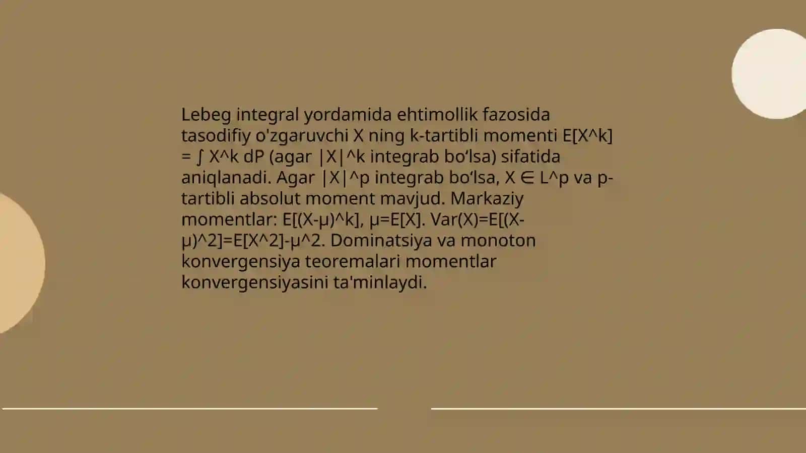Matematik tahlilni extimollar nazariyasiga tadbiqi 4