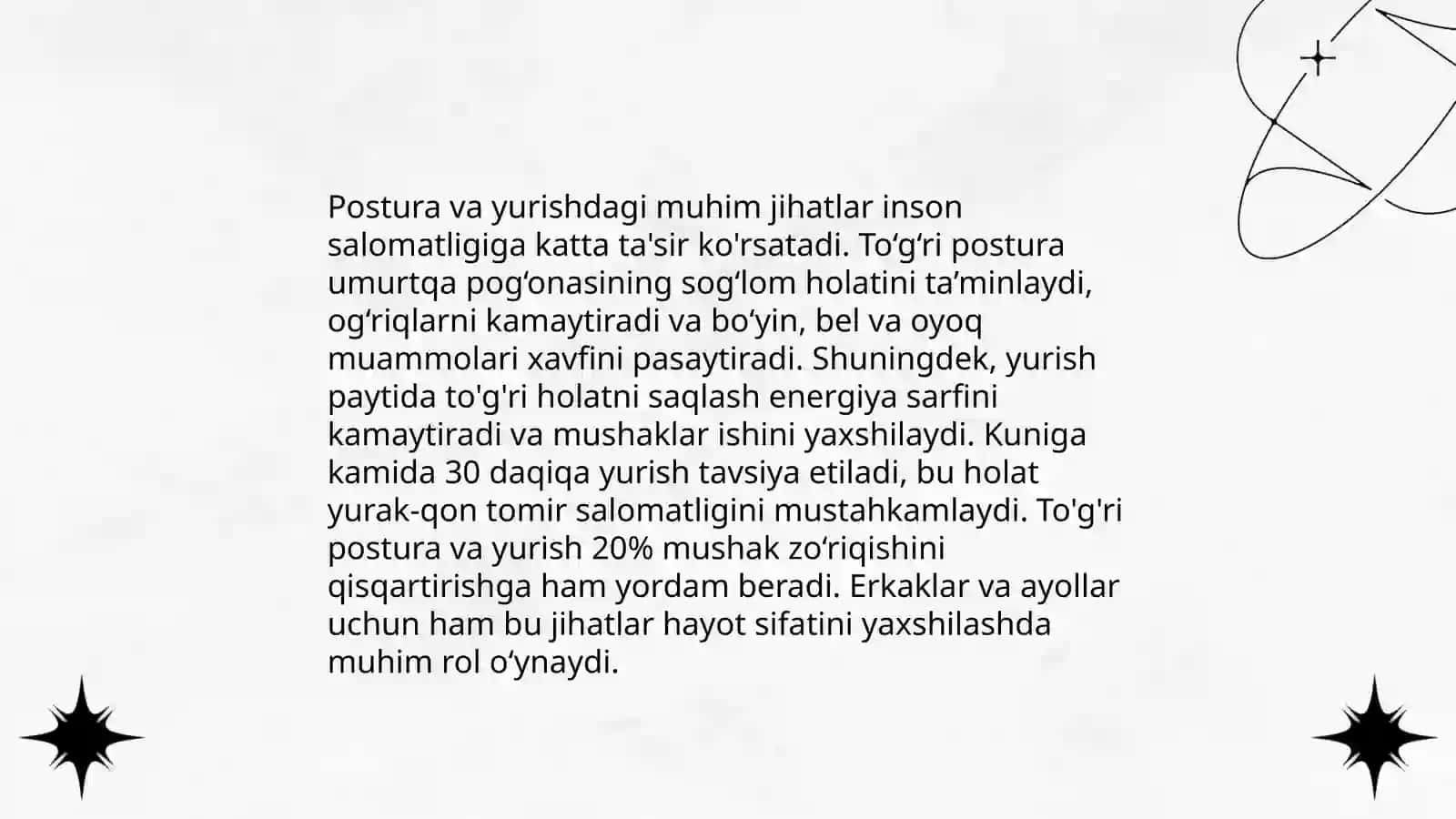To'gri yurish faoliyatini umumiy harakatlar usullarini qayta o'rganish bilan tiklash 4