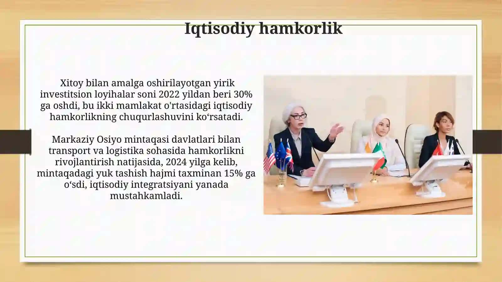 Oʻzbekistonning halqaro tawkilotlari bilan hamkorlik aloqalari 4