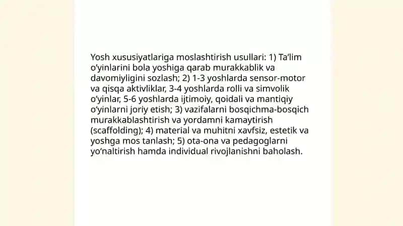 Oʻyin texnologiyalarining pedagogik asoslari 4