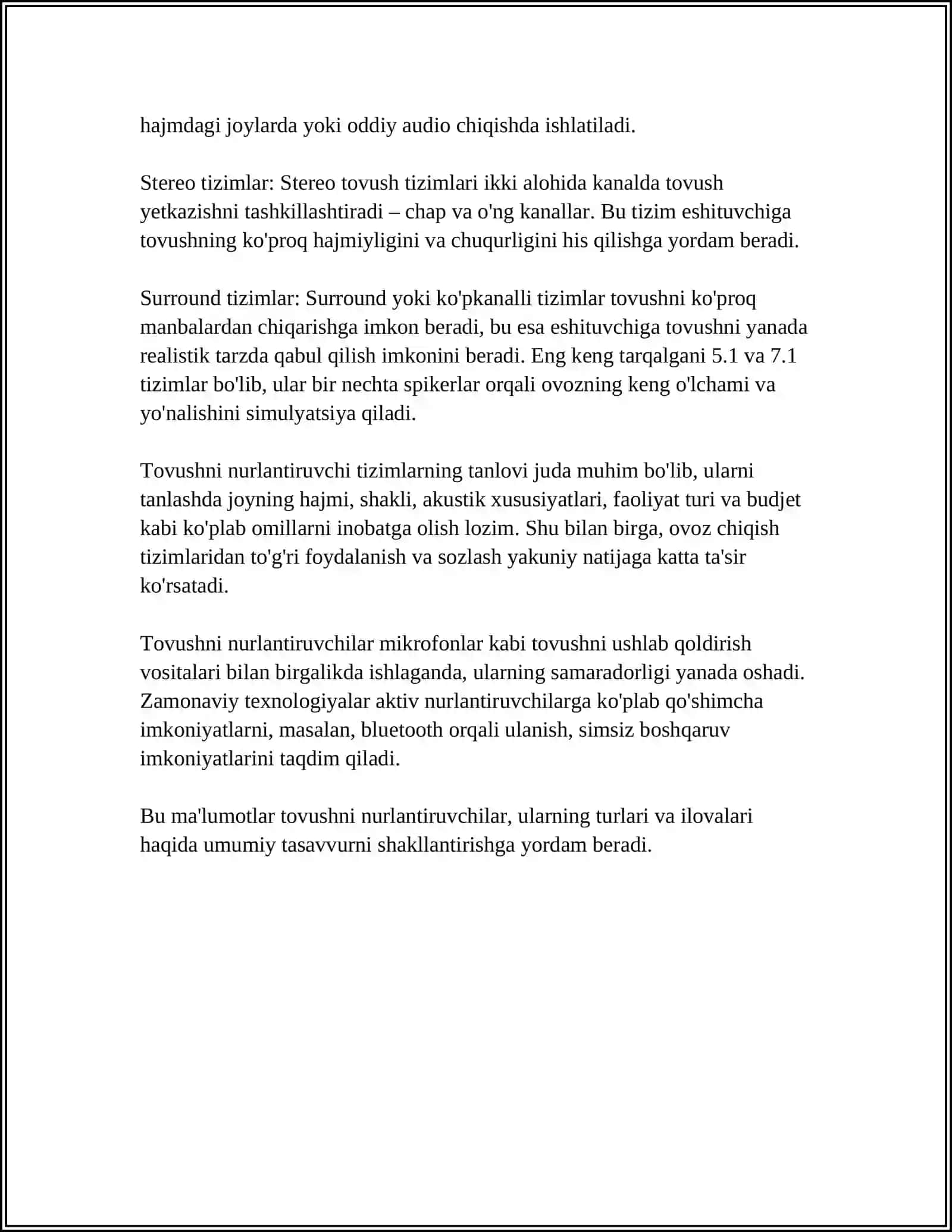 TOVUSHNI NURLANTIRGICHLAR VA ULARNING KLASSIFIKATSIYASI 4