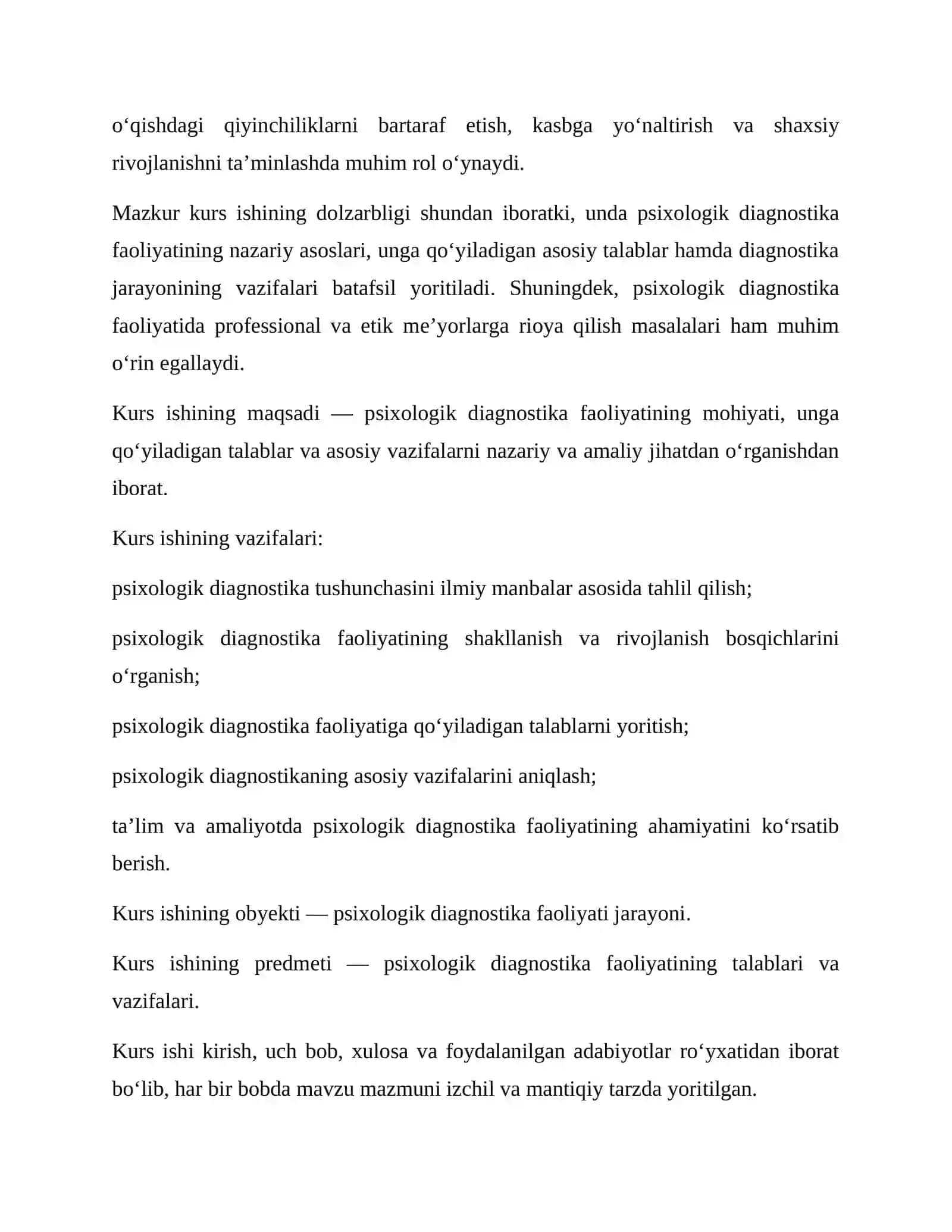 Psixologik diagnostikaning faoliyati va vazifalari 4