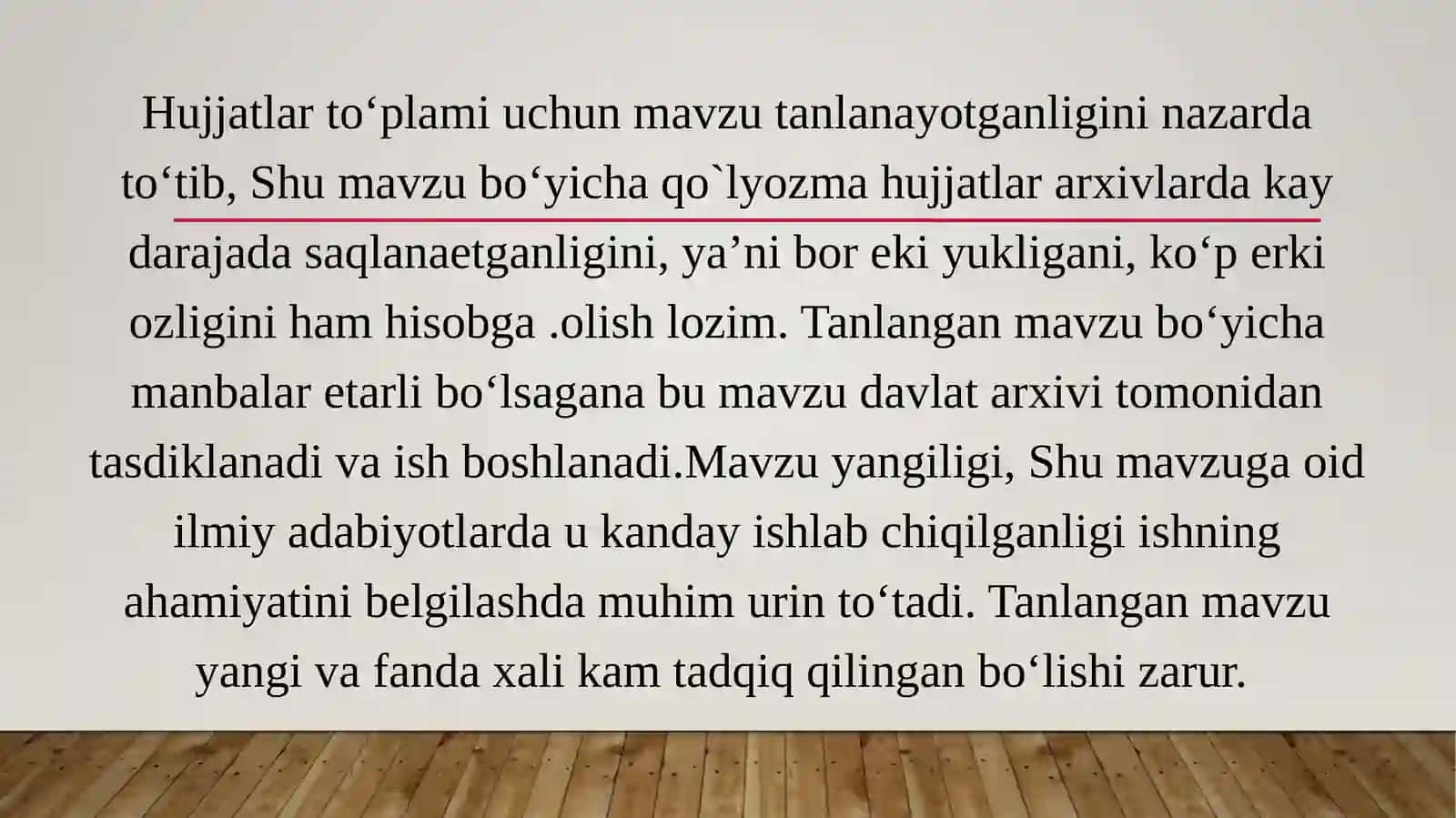 Oʻzbekiston Respublikasi arxiv tashkilotlarida ish yuritishni tashkil qilish. 4