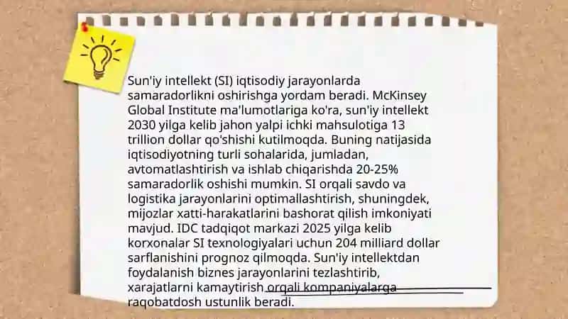 Sun'iy intellektning iqtisodiyotdagi roli 4