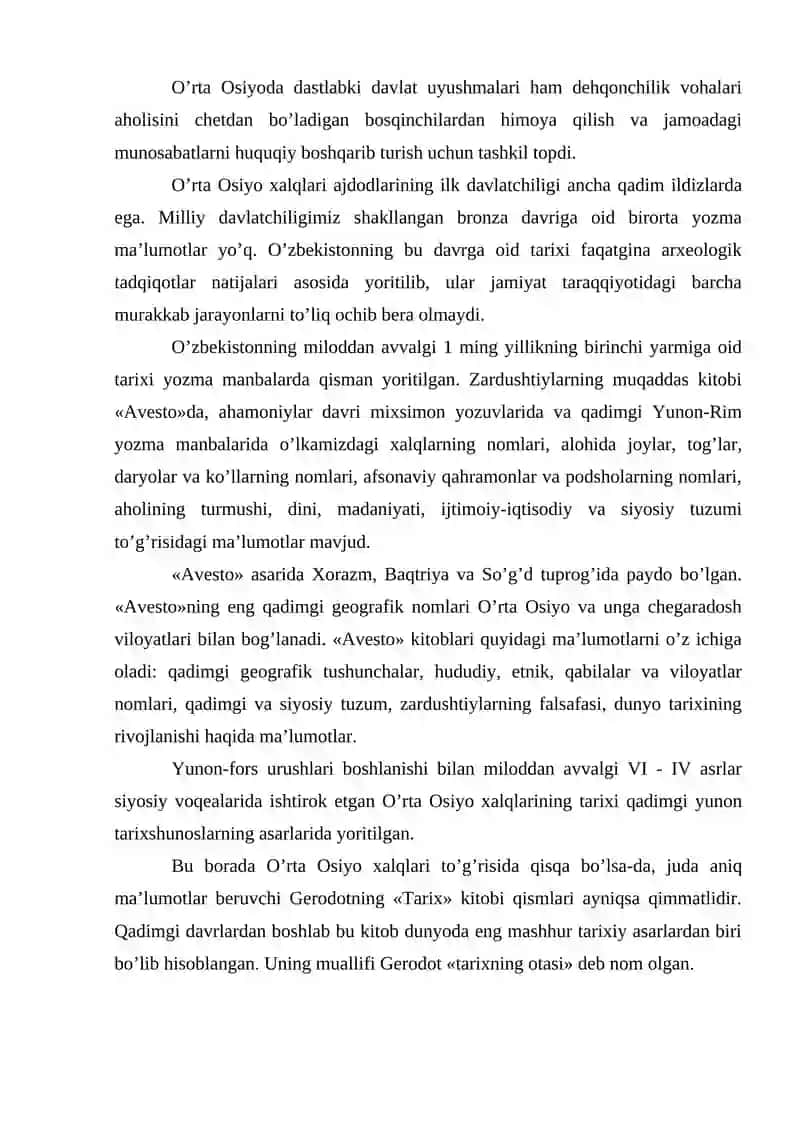 Miloddan avvalgi 1 mingyillik milodiy 5 asrlarda O'rta Osiyodagi etnik jarayonlar 4